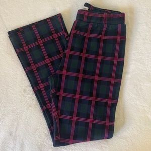 Urban Outfitters Naomi Knit Cropped Plaid Pants